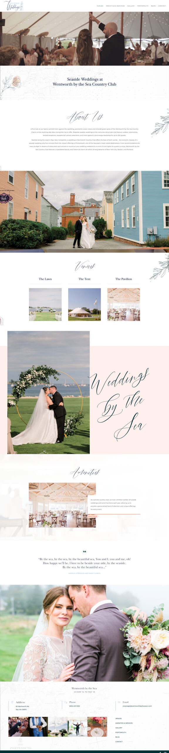 Wentworth Weddings home page